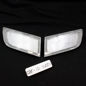 TOYOTA Genuine MR2 SW20 SW20L FRONT CLEAR CLEARANCE LAMP LENS Rh & Lh LIGHTS OEM - Picture 1 of 8