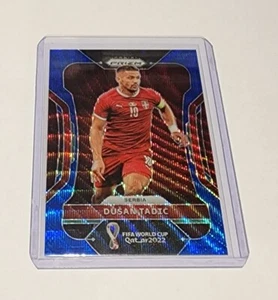 2022 Panini Prizm FIFA World Cup Soccer - Dusan Tadic - Blue Wave 197/199 - Picture 1 of 2