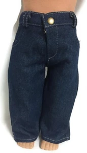 Clothes for 18 inch Dolls Boy Girl - Dark Denim Jeans Pants - Picture 1 of 4