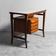 SCRIVANIA IN LEGNO GIO PONTI PER SCHIROLLI DESIGN ANNI ’60 VINTAGE MODERNARIATO