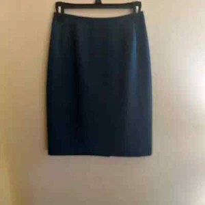 Kasper Petite Elegant Dark Teal Blue Women's Pencil Skirt Size 2P - Picture 1 of 5