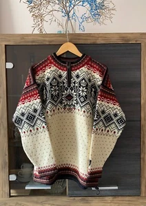 Dale of Norway Wool Sweater — Made in Norway “Nordic 2000” M Size Patched - Picture 1 of 6