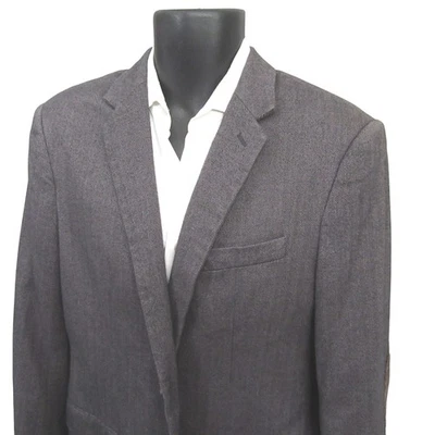 Abrigo deportivo Banana Republic para hombre 42R gris espiga ajuste a medida parche en el codo Foto 1 de 4