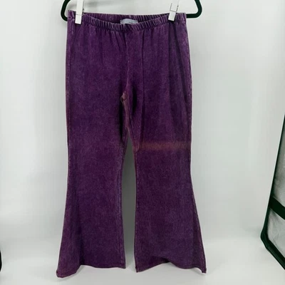 Chatoyant Mujer Púrpura Tie Dye Acampanados Leggings Pantalones Talla L Mezcla de Algodón Foto 1 de 4