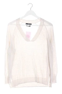 MANGO Jersey con cuello de pico Mujeres Jersey Talla EU 36 crema look casual - Imagen 1 de 5