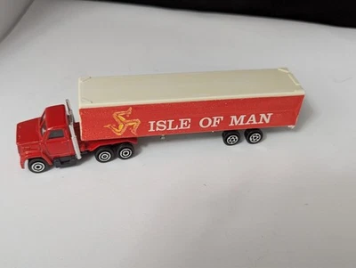 Vintage Majorette Semi Tractor & Trailor "Isle of Man" Truck 1/100 - Image 1 of 4