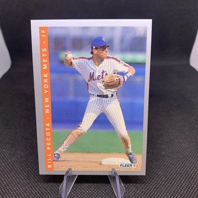 1993 Fleer #92 Bill Pecota New York Mets - Image 1 of 2