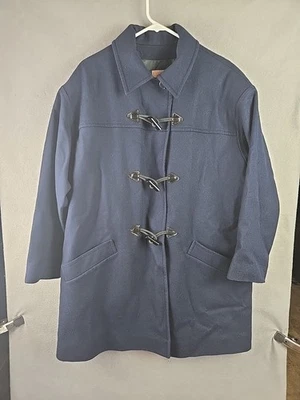 Pendleton Navy Blue Duffle Coat Toggle USA XL Extra-large  Thinsulate Pockets - Image 1 of 4