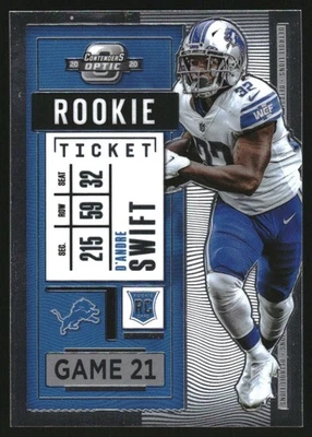 2020 Panini Contenders Optic #70 D'Andre Swift Rookie Card - Image 1 of 2