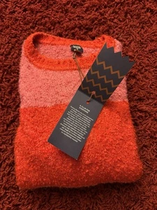 NWT Women's Rowing Blazers x Target Rugby Stripe Pink Red Sweater Size XL - Picture 1 of 8