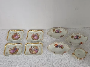 VINTAGE KONVOLUT SALZKELLER & BUTTERDOSEN - LIMOGES & HIGGINS & SEITER (MENGE 8) - Bild 1 von 21