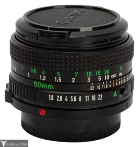 Canon FD Camera Lens Pair 50mm 1:1.4 / 50mm 1:1.8 - Made in Japan - Picture 1 of 10