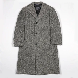 Abrigo de Colección Años 40 Tweed Lana Gangster Mob 40R Hecho en Chicago EE. UU. Hirsch Personalizado - Imagen 1 de 16