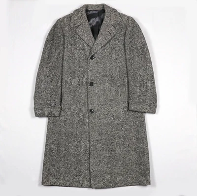 Abrigo de Colección Años 40 Tweed Lana Gangster Mob 40R Hecho en Chicago EE. UU. Hirsch Personalizado Foto 1 de 4