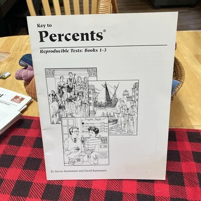 Key to Percents Reproducible Math Tests Books 1-3,  Curriculum, New Homeschool - Image 1 of 4