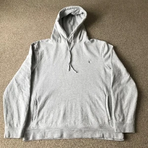 AllSaints Men's Hoodie Size XXL Grey Cotton Top - Picture 1 of 5