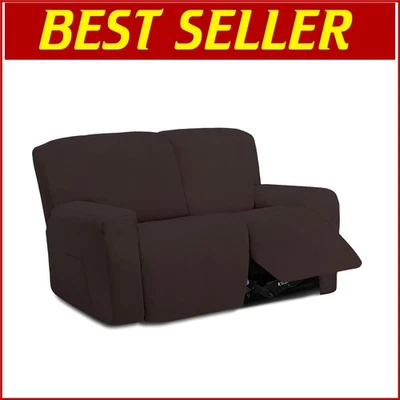 可机洗 6 件可伸缩躺椅套 - 理想的沙发保护膜 — 第 1/4 张图片