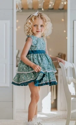 Only Little Once Girl's Dee Tiered Floral Dress Blomers Size 14 NWT Vacation  - Image 1 of 4