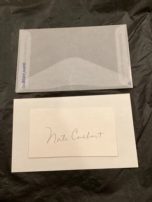 NATE COLBERT Autographed Cut Padres, Tigers, Expos, A's 1966-76 (d. 2023) RARE - Image 1 of 2