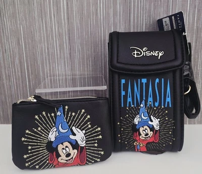 Primark Disney Fantasia Sorcerer Mickey  Cellphone Crossbody And Coinpurse Set - Image 1 of 4