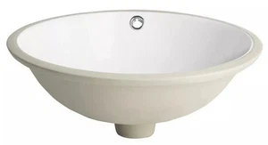 Safavieh Nerida 16.92" Ceramic Undermount Bathroom Sink Round Vessel Sink White - Picture 1 of 5