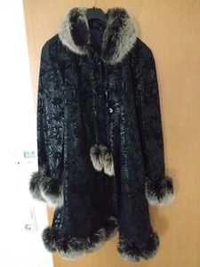 Damen Lederjacke - Gr. 46 - Mit Fell / Pelz Verarbeitung - Chic & Elegant - Bild 1 von 10