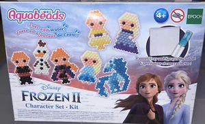 Disney Frozen 2 Kit Character Set Anna Elsa Olaf Craft. Aquabeads Brand New - Picture 1 of 12