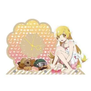 Monogatari Series Bakemonogatari Shinobu Oshino Acrylic Clock Desktop Shaft - Picture 1 of 4