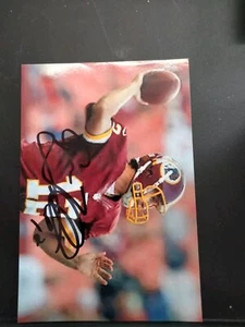 Gus Frerotte Autographed 4x6 photo Washington Redskins - Picture 1 of 1