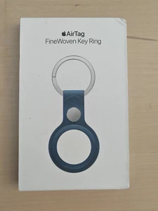 Genuine Apple AirTag FineWoven Key Ring Pacific Blue- New & Sealed ✅ - Picture 1 of 2