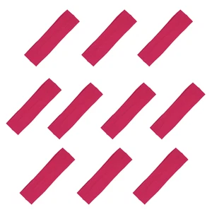 10 PINK Headbands Cotton Elastic Stretch Absorbent Sweatband Sport Band Headband - Picture 1 of 6