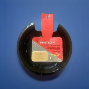 6" DRIP PAN BLACK PORCELAIN AP DP216 (DOES NOT FIT GE/HOTPOINT) - Picture 1 of 2