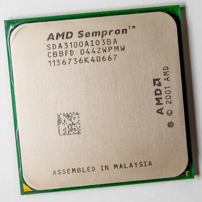 AMD Sempron 3100+ Socket 754 1.8GHz Processor 90nm Palermo 59W SDA3100AIO3BA - Image 1 of 3