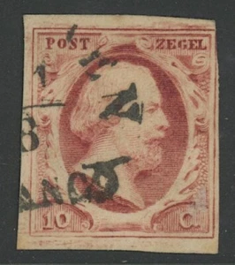 SELLOS GN - HOLANDA, USADOS, #2, CANCELACIÓN DESCONOCIDA, 4 MÁRGENES, GRAN CENTRADO - Imagen 1 de 1