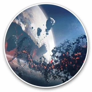2 x Vinyl Aufkleber 15 cm - Alien Sci-Fi Planet Space Gamer cooles Geschenk #14034 - Bild 1 von 9