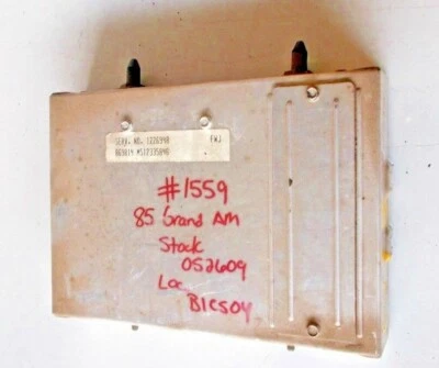 85 1985 Oldsmobile Calais Pontiac Grand AM ENGINE COMPUTER 1226948 3.0L ECM OEM - Image 1 of 4