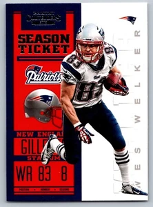 Figurina Calciatori Panini Contenders 59 Wes Welker New England Patriots 2012 - Foto 1 di 2