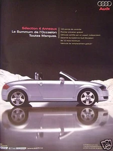 PUBLICITÉ 2002 AUDI SÉLECTION 4 ANNEAUX LE SUMMUM DE L'OCCASION - ADVERTISING - Picture 1 of 1