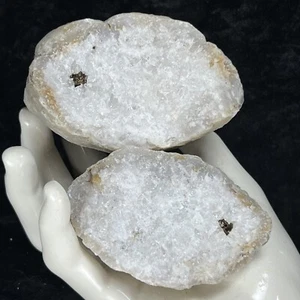 "Par sólido a juego de minerales desconocidos de cristal de cuarzo natural de 3-1/3""" - Imagen 1 de 8