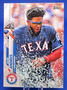 2020 TOPPS SERIES 2 #577 ELVIS ANDRUS SHORT PRINT SP VARIATION TEXAS RANGERS - Picture 1 of 2