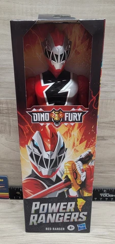 Power Rangers Dino Fury Red Ranger 2021 Hasbro 12 Inch Action Figure, FREE SHIP! Cover