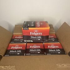 Folgers Black Silk, Dark Roast Coffee, Keurig K-Cup Pods, 72 Count, 6 12 Packs