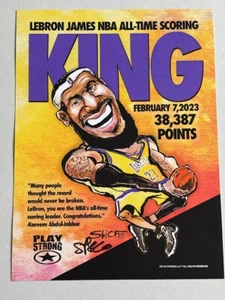 LEBRON JAMES ORIGINAL POSTER SIGNED BY ARTIST - Picture 1 of 4