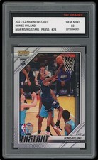 BONES HYLAND 2021-22 PANINI INSTANT RISING STARS 1ST GRADED 10 ROOKIE CARD #23