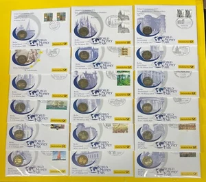 Deutschland 2 Euro Numisbrief World Money Fair Post 2006 - 2023, AUSWAHL (S4-29 - Bild 1 von 44