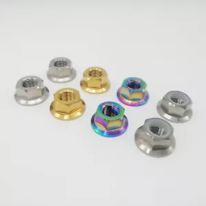 Sujetadores de perno de brida Ti de titanio M12x1,25 mm para motocicleta 2 piezas - Imagen 1 de 6