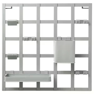 NEW IKEA Wall Mounted 8-Piece Storage Board Set with Shelf Grey-Green 38x38 cm - Picture 1 of 5