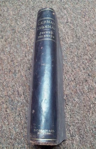 German Grammer BY Joynes- MEISSNER, VINTAGE bk PUBLISHED D.C. HEATH & CO. BOSTON - Imagen 1 de 7