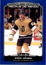 2022-23 UD O-Pee-Chee OPC Marquee Rookies Base Blue Border #592 Zack Hayes