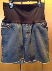 GAP Denim Maternity Skirt Medium Wash - Size 4 EUC Lightly distressed. - Bild 1 von 3